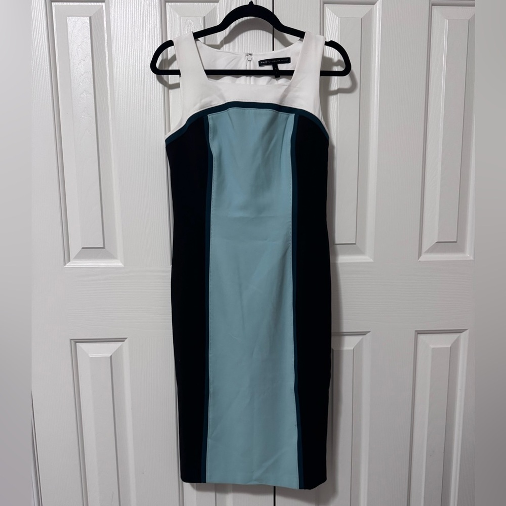 NWOT White House Black Market Sleeveless Knee Length Dress, Size 4